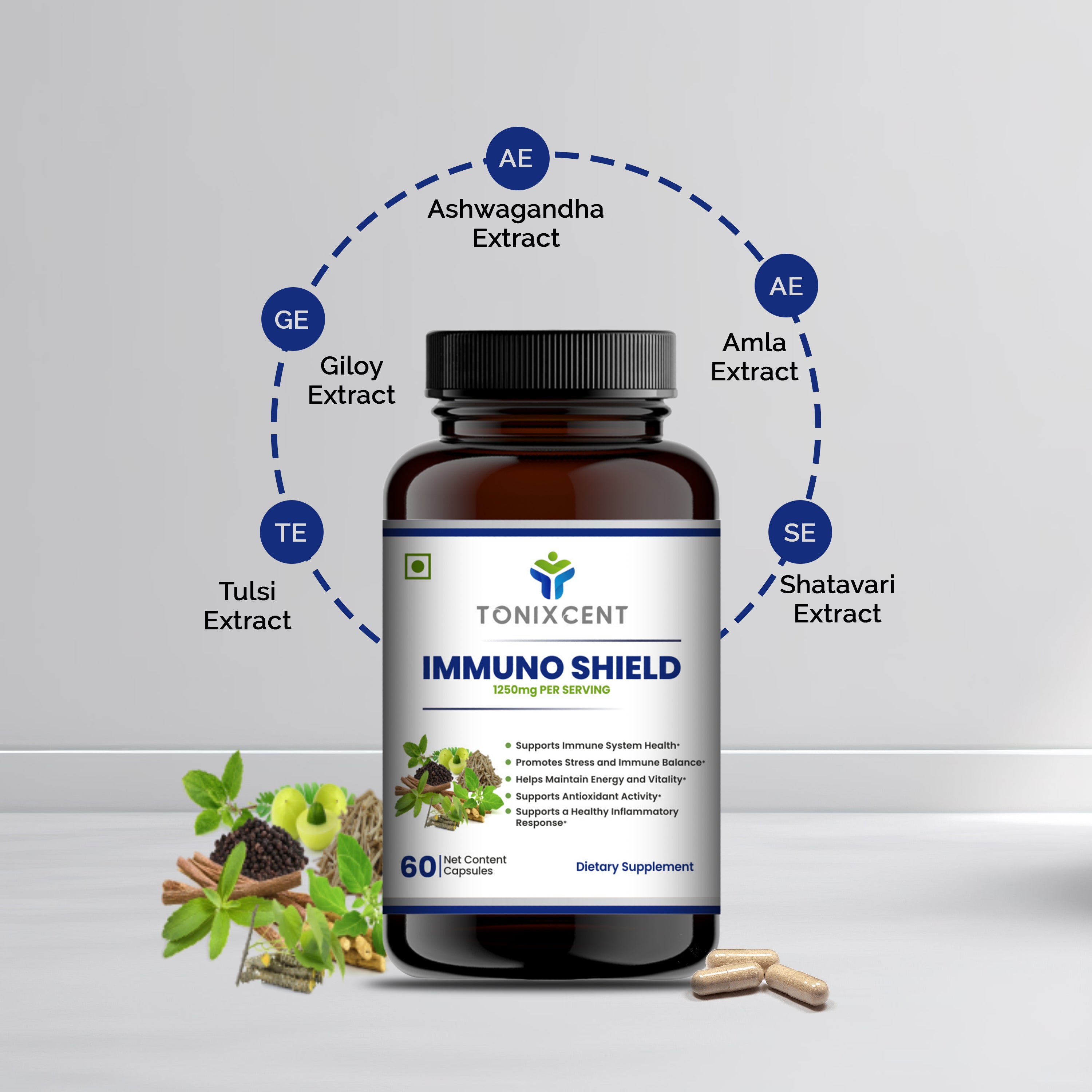 Herbal Blend with Ashwagandha, Amla, Giloy & More