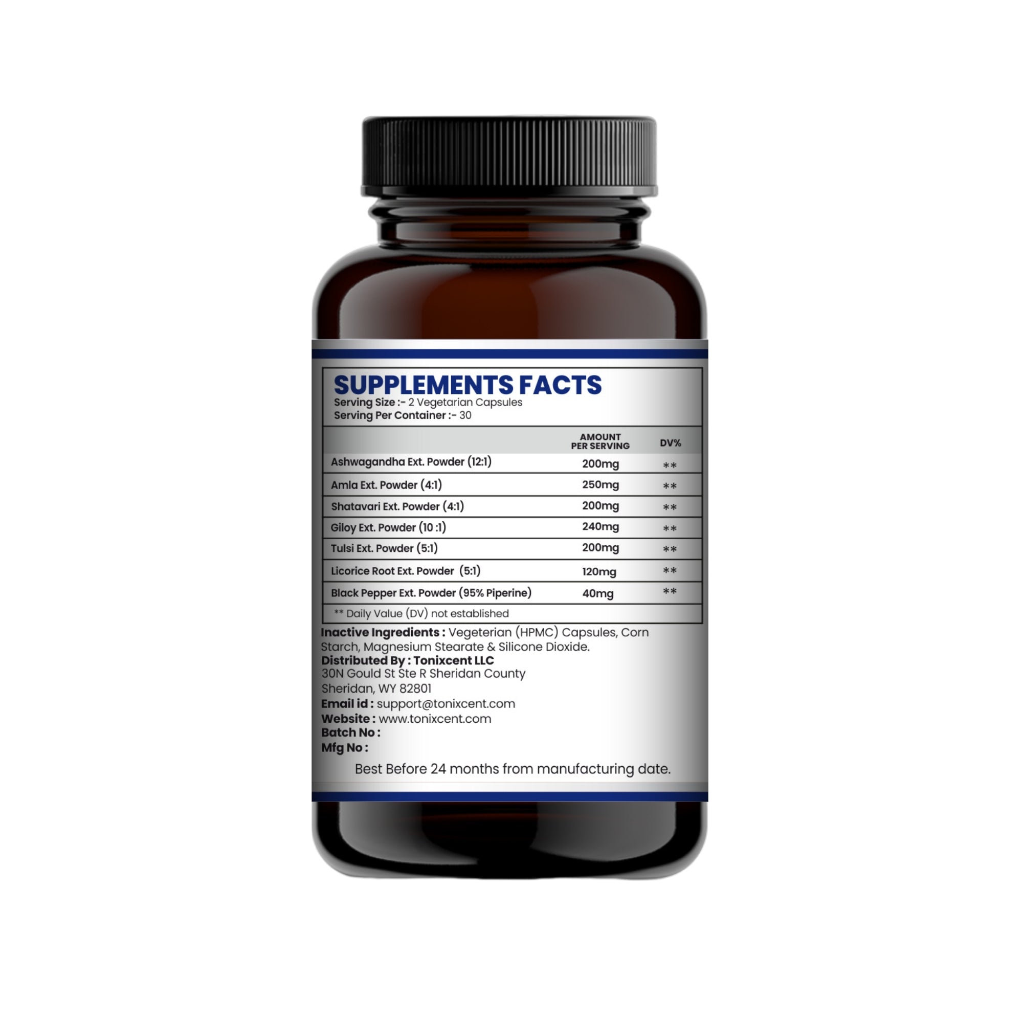 Herbal Blend with Ashwagandha, Amla, Giloy & More
